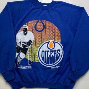 90s Edmonton Oilers NHL Sweatshirt